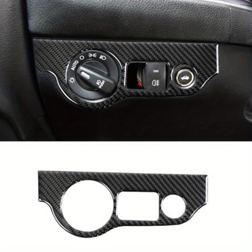 Back Cover Adhesive - 5-Piece Black Carbon Fiber Interior Decor