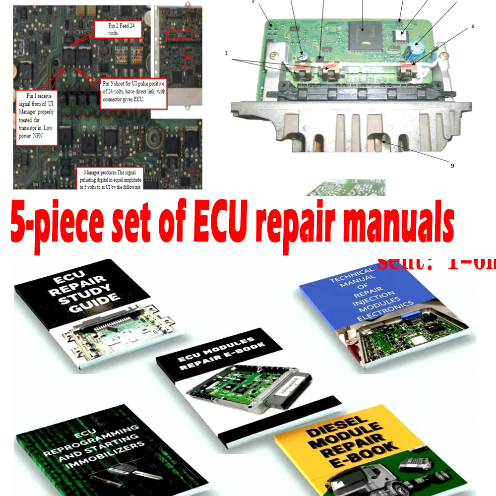 Electronics Repair Guide - 5 PCS ECU REPAIR Manuals Repairing