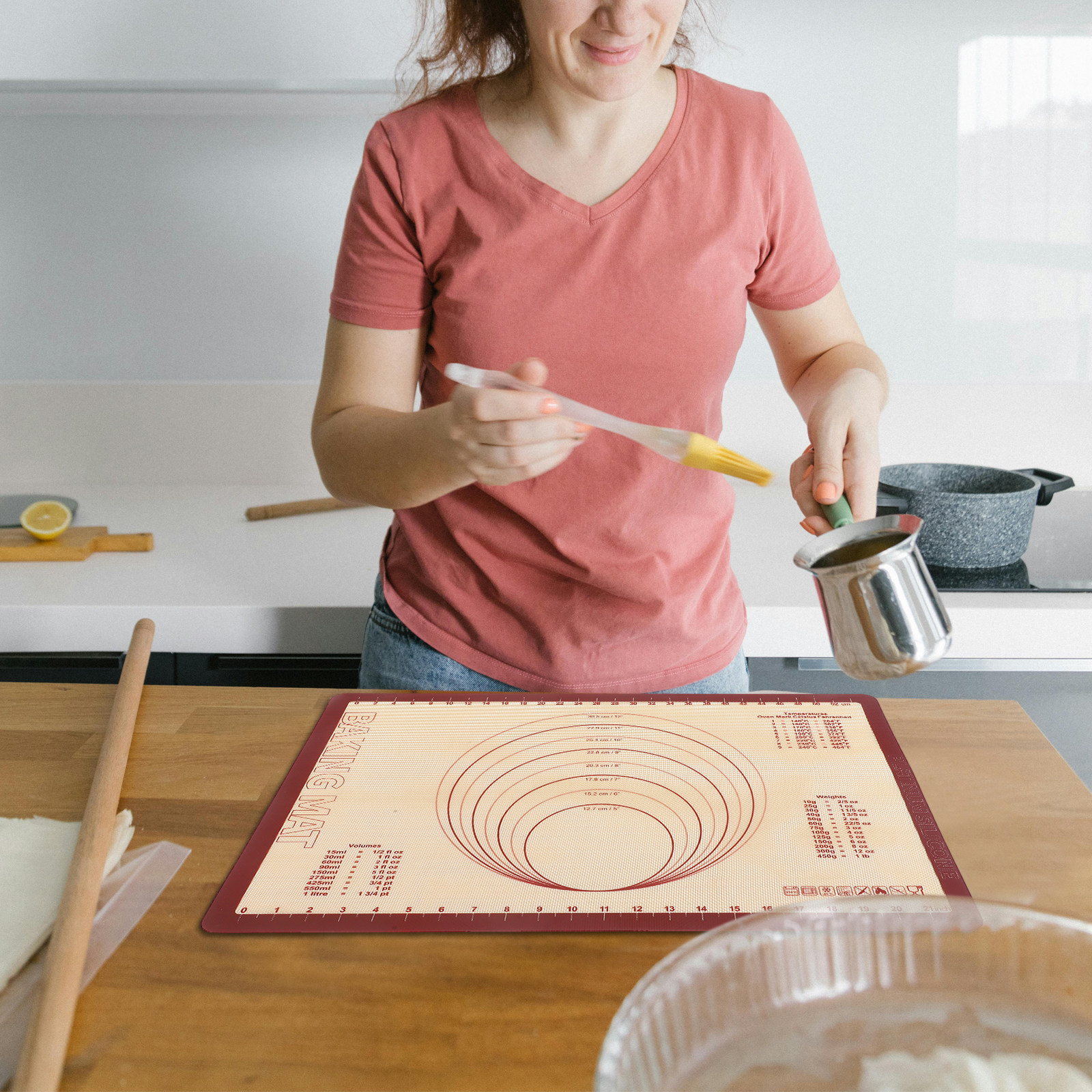 Heat Mat Silicone - Silicone Baking Mat Reusable Nonstick Baking