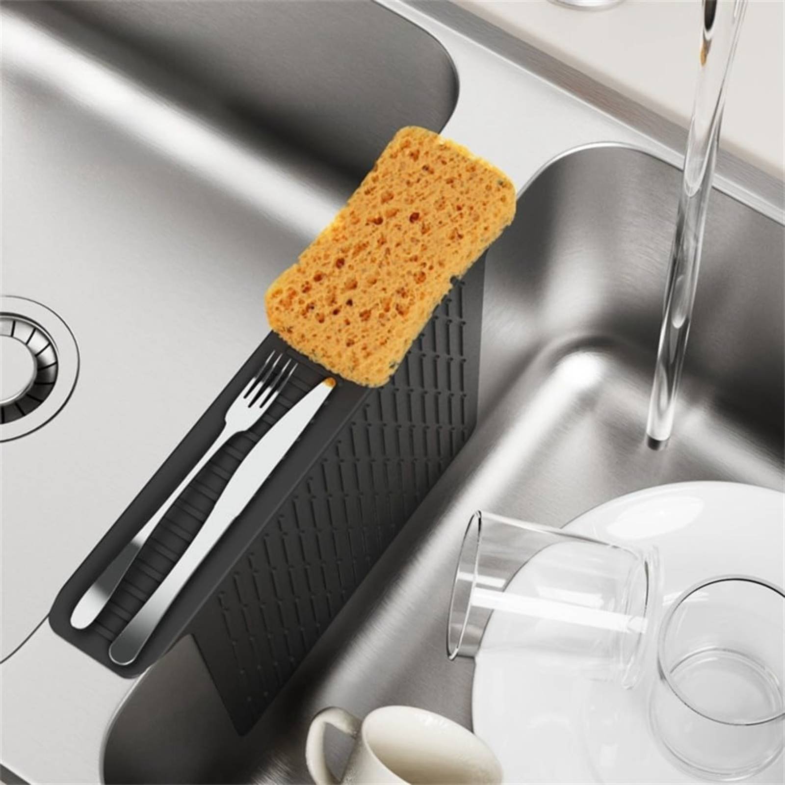 Silicone Sink Divider Mat Non- - Heat Mat Silicone บทวิจารณ์และราคา