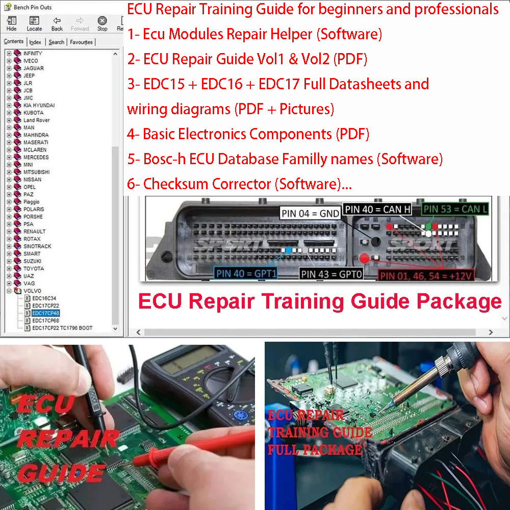 ECU Repair Training Guide ECU  - Electronics Repair Guide บทวิจารณ์และราคา