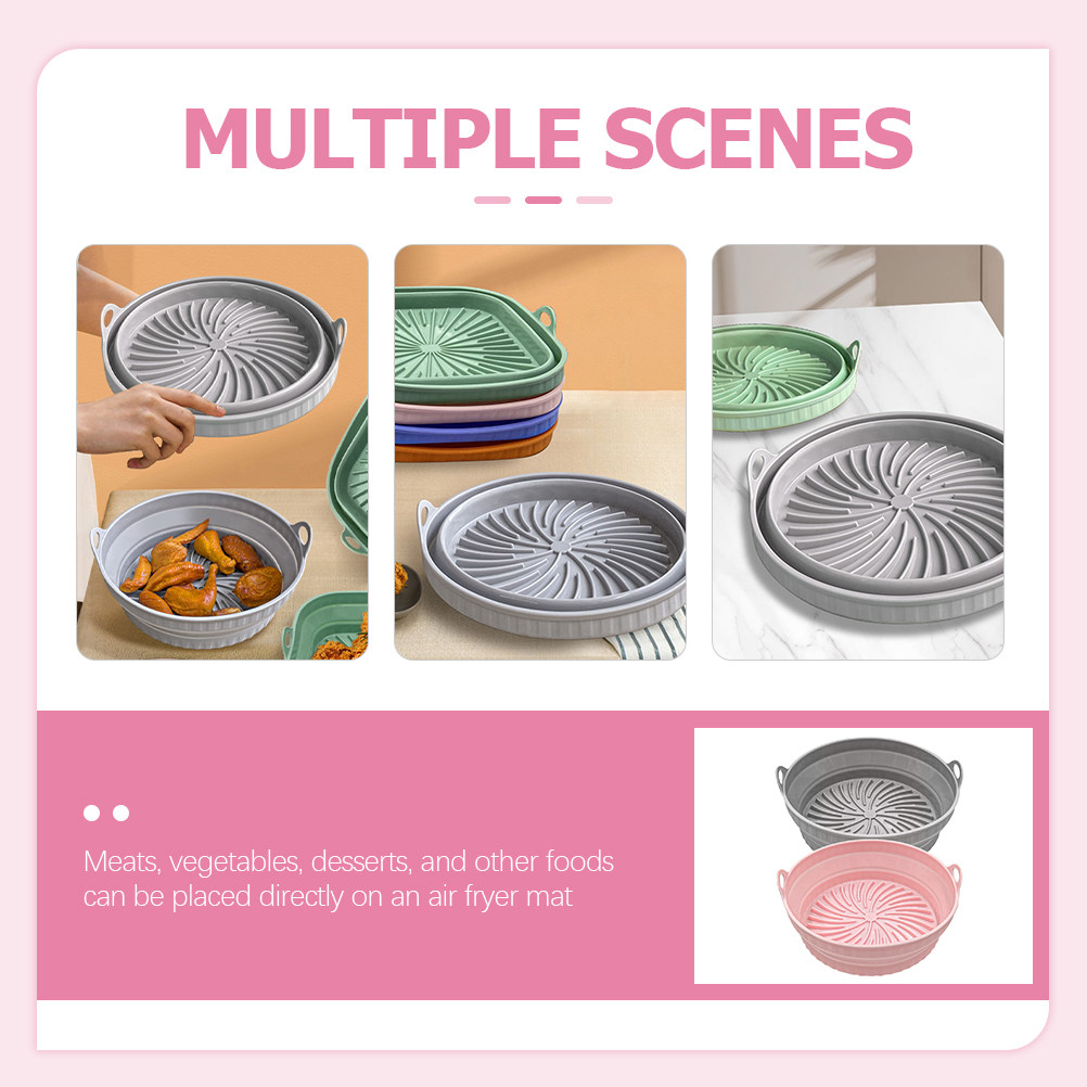 2Pcs Air Fryer Silicone Liner  - Heat Mat Silicone บทวิจารณ์และราคา