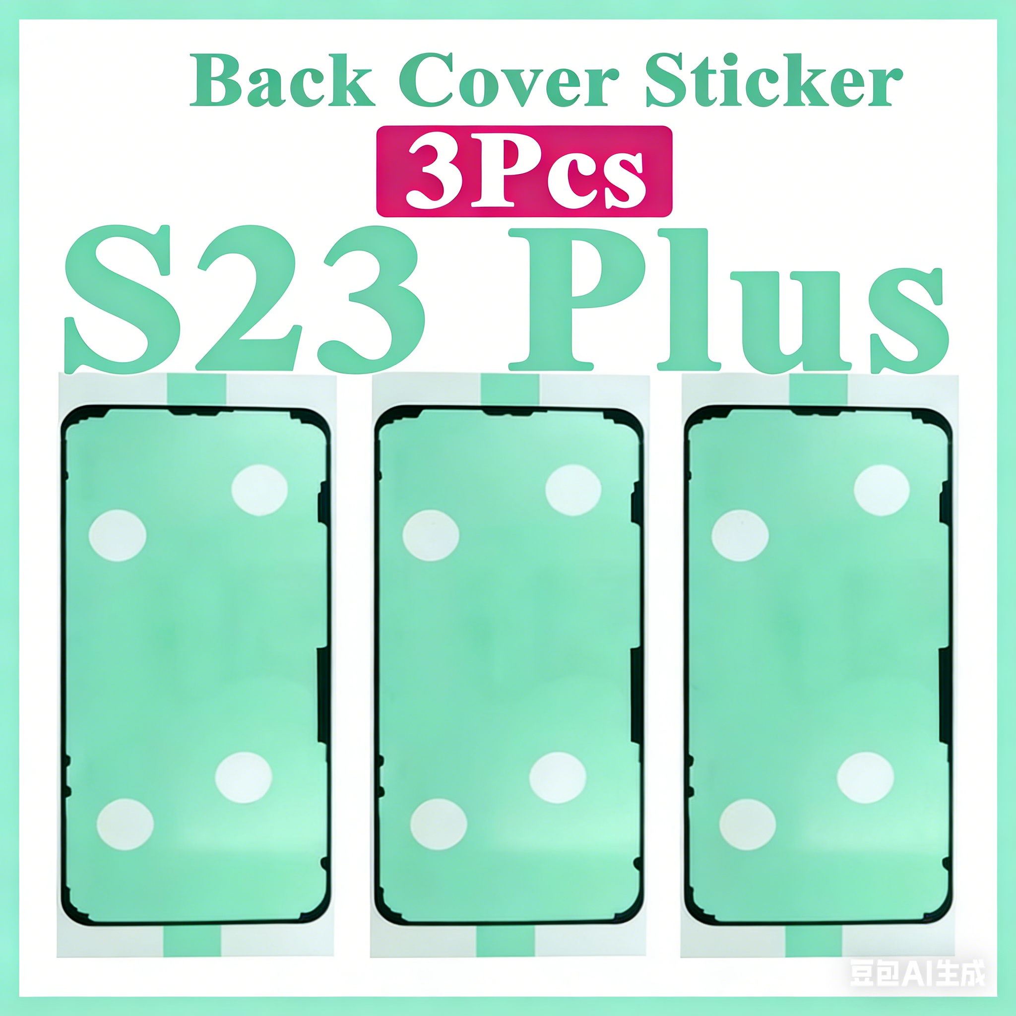 3Pcs Waterproof Adhesive Tape  - Back Cover Adhesive บทวิจารณ์และราคา