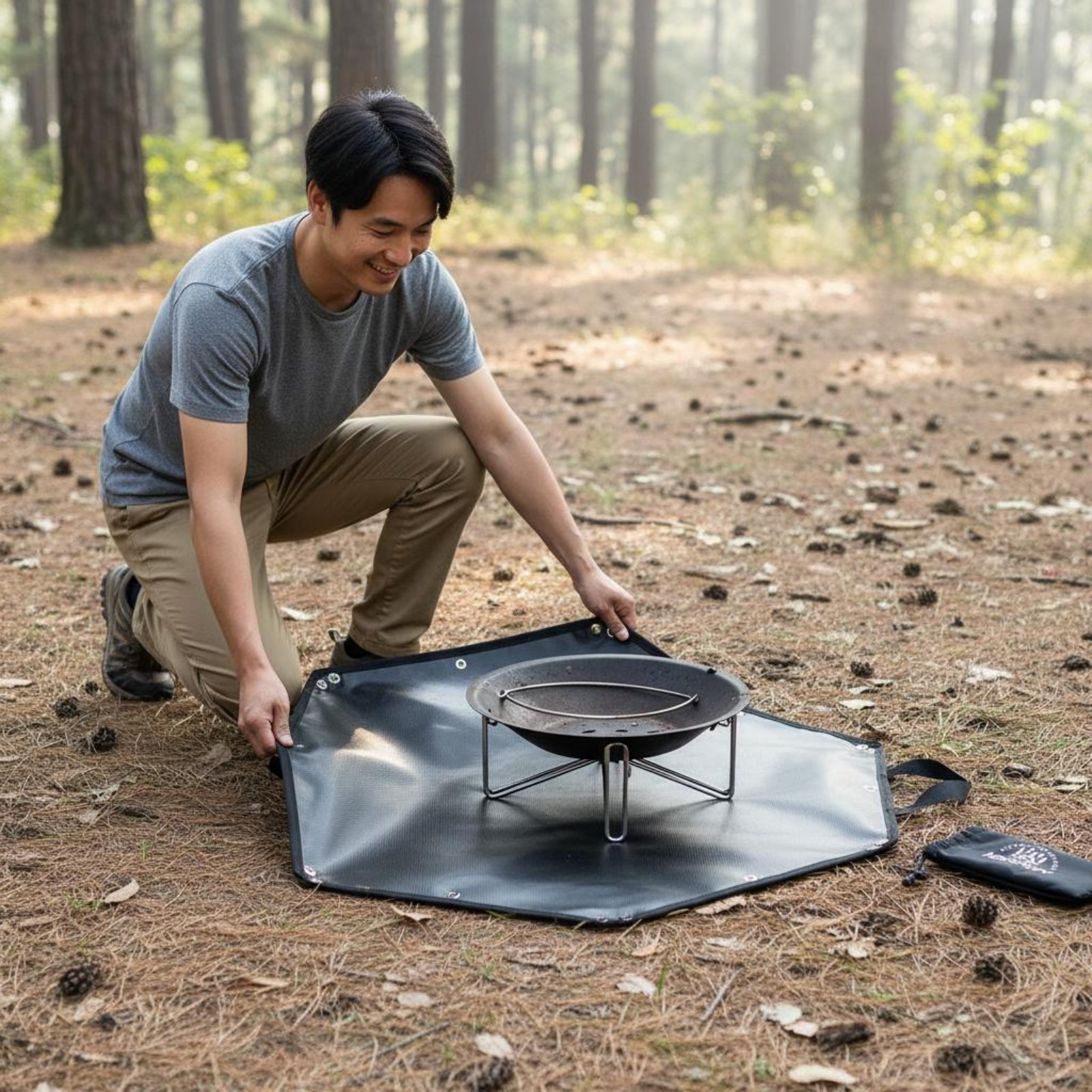 Fire Fireplace Ground Mat Port - Heat Mat Silicone บทวิจารณ์และราคา