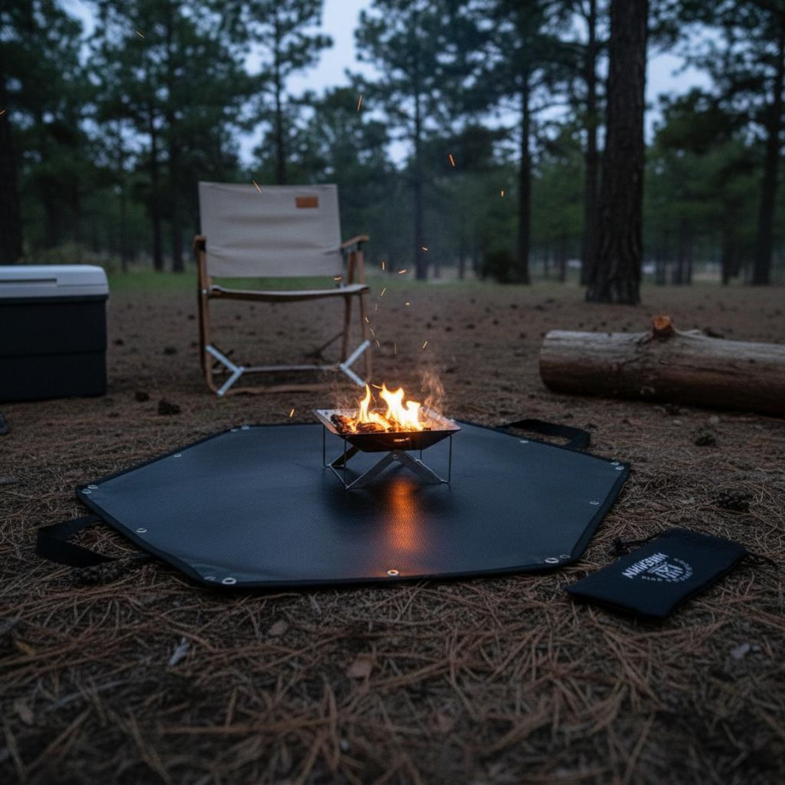 Fire Fireplace Ground Mat Port - Heat Mat Silicone บทวิจารณ์และราคา