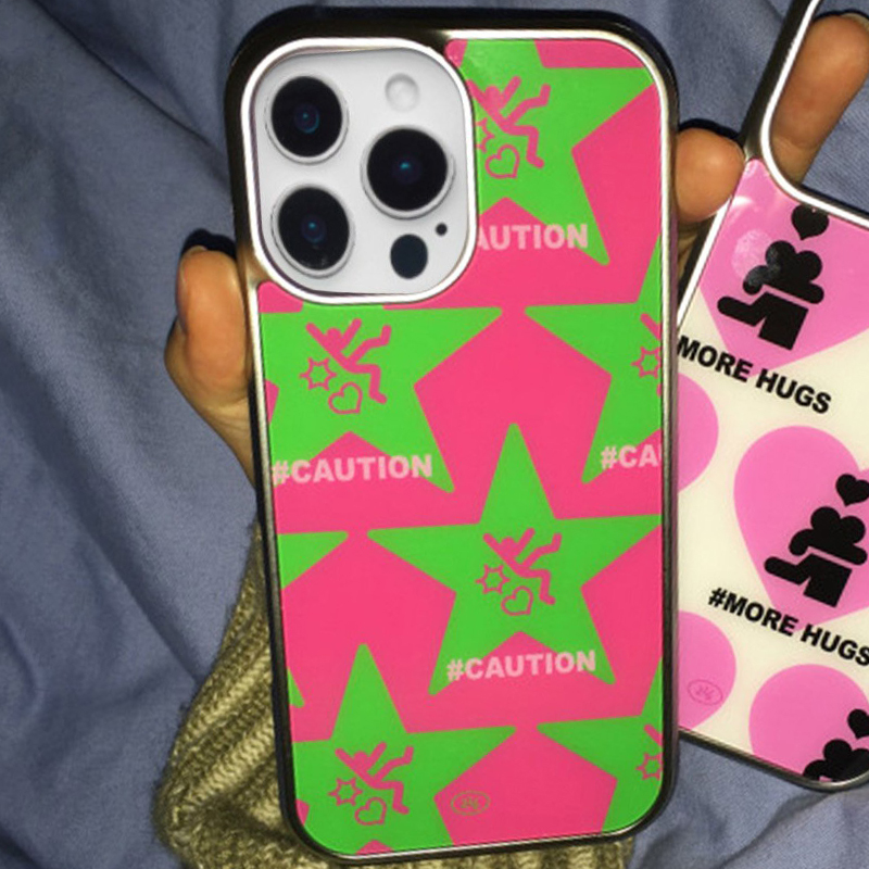 Korean Ins Pink Heart 
