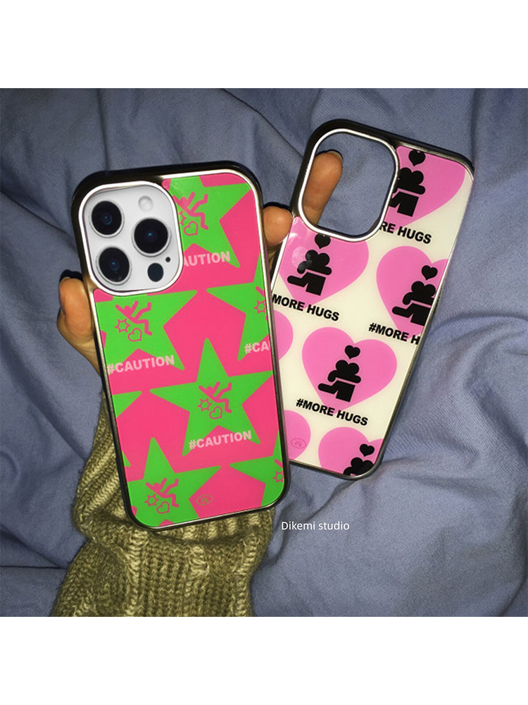Korean Ins Pink Heart 