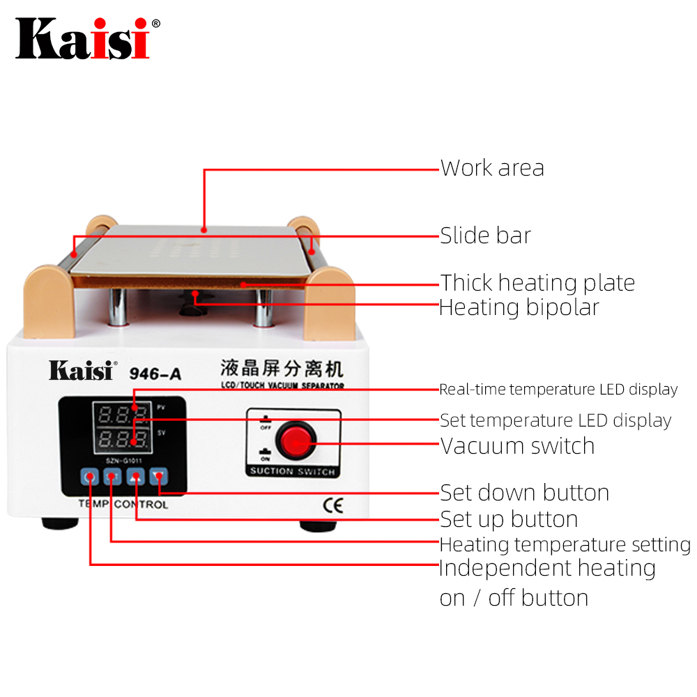 Kaisi 946A LCD Screen Touch Sc - Screen Separator Machine บทวิจารณ์และราคา