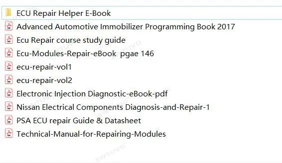 10 PCS ECU REPAIR E-Book Cours - Electronics Repair Guide บทวิจารณ์และราคา