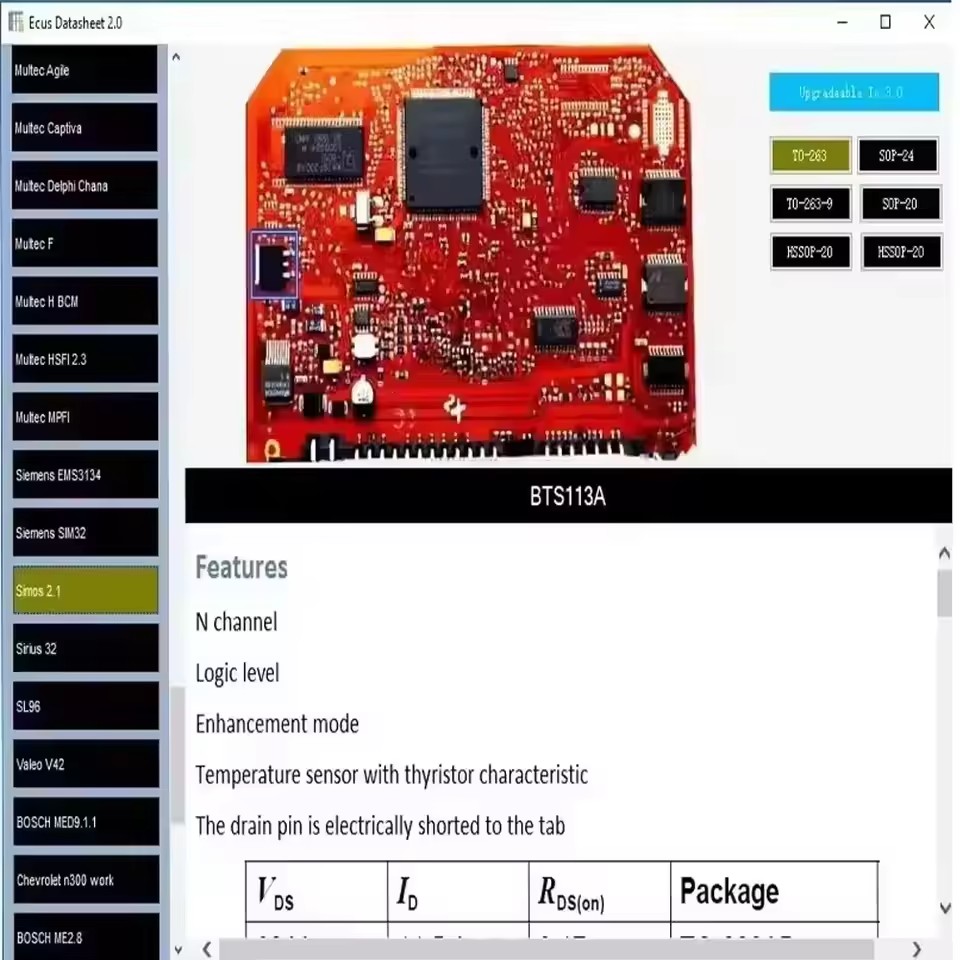 ECU Datasheet 2.0 Automotive E - Electronics Repair Guide บทวิจารณ์และราคา