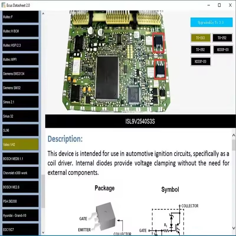 ECU Datasheet 2.0 Automotive E - Electronics Repair Guide บทวิจารณ์และราคา