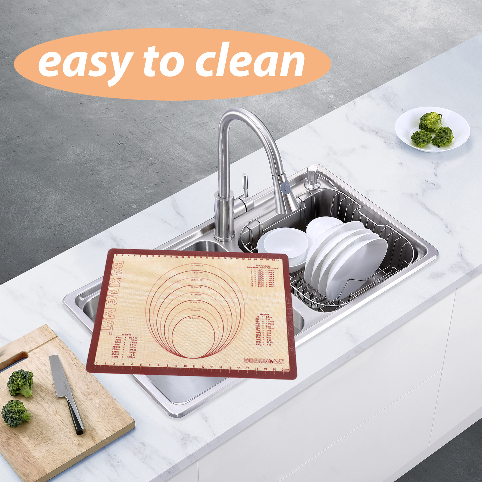 Silicone Baking Mat Reusable N - Heat Mat Silicone บทวิจารณ์และราคา